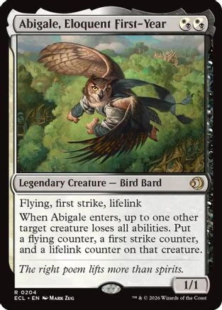 Abigale, Eloquent First-Year (ECL-204) - Lorwyn Eclipsed Foil