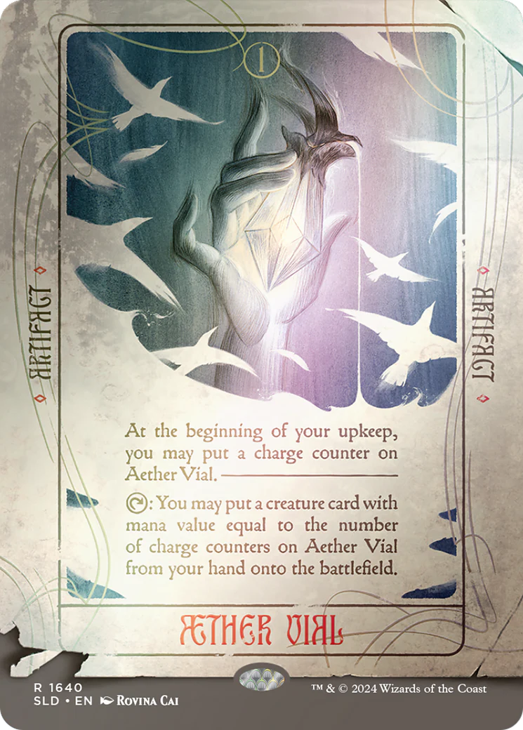 Aether Vial (SLD-1640) - Secret Lair Drop (Borderless) Foil