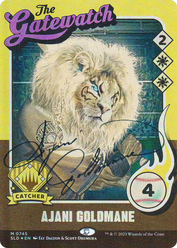 Ajani Goldmane // Ajani Goldmane (SLD-745) - Secret Lair Drop: (Full Art) (Borderless) Foil - Image 3