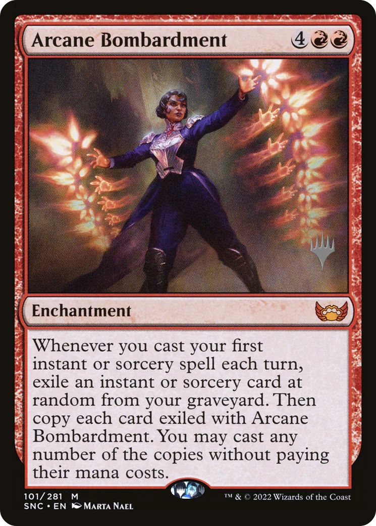 Arcane Bombardment (PPSNC-101) - Streets of New Capenna Promos