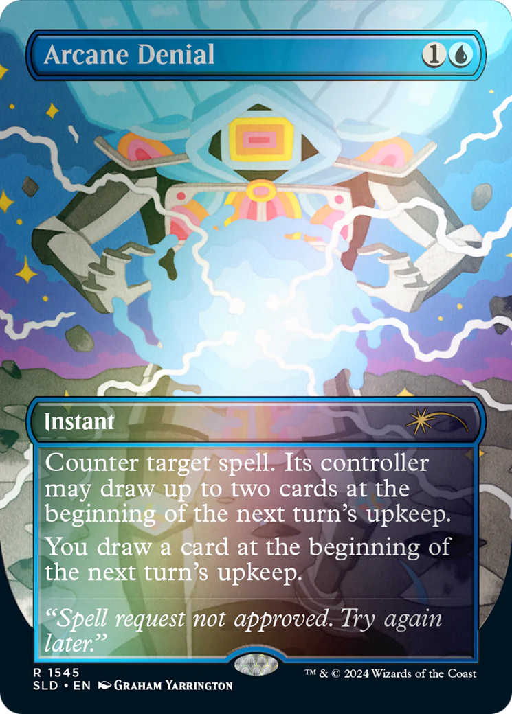 Arcane Denial (SLD-1545) - Secret Lair Drop (Borderless) Foil