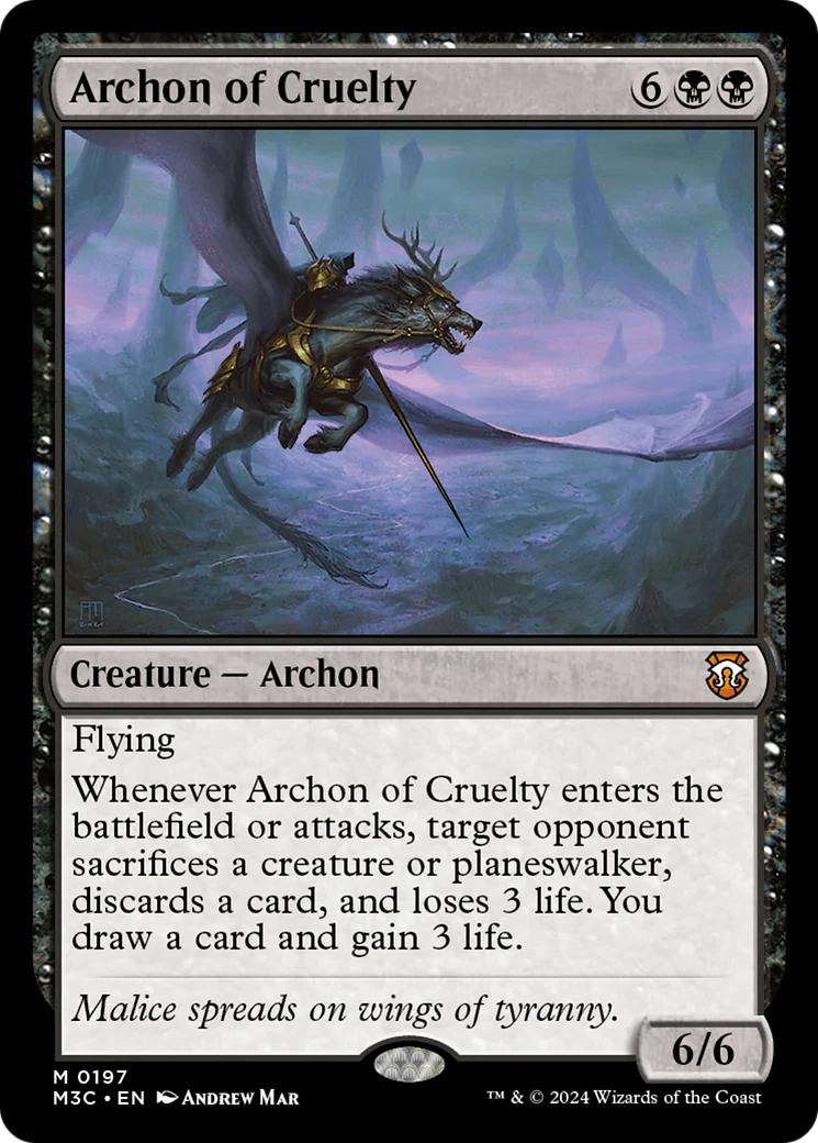 Archon of Cruelty (M3C-197) - Modern Horizons 3 Commander Foil