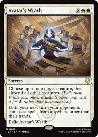 Avatar's Wrath (TLA-012) - Avatar: The Last Airbender Foil