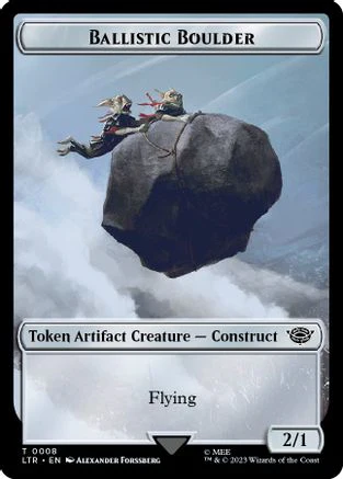 Ballistic Boulder // Food (0010) Double-Sided Token (LTR-8 // 10) - The Lord of the Rings: Tales of Middle-earth