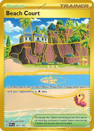 Beach Court 263/182 - Holofoil SV04 Paradox Rift - Hyper Rare