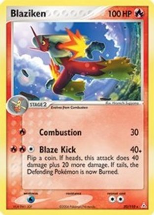 Blaziken 020 - Reverse Holofoil Holon Phantoms - Rare