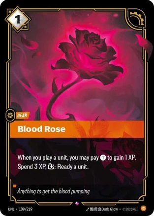Blood Rose (109/219) - Unleashed Foil