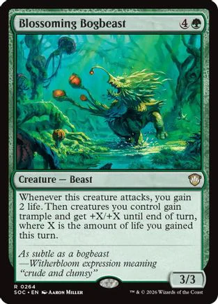 Blossoming Bogbeast (SOC-264) - Commander: Secrets of Strixhaven