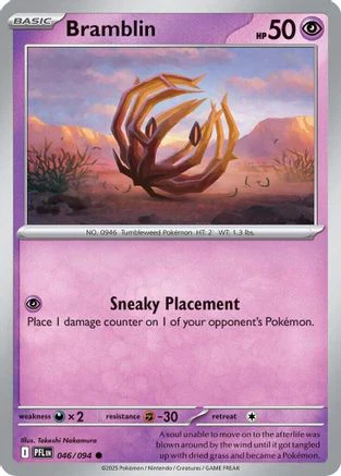 Bramblin 046 - Reverse Holofoil ME02 Phantasmal Flames - Common
