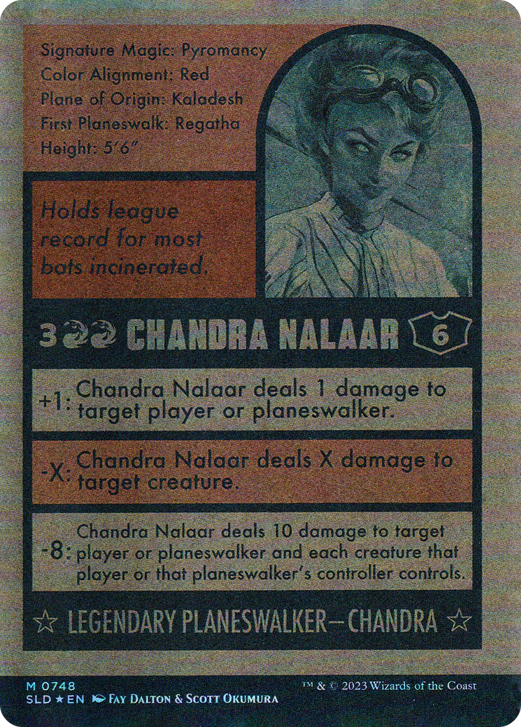 Chandra Nalaar // Chandra Nalaar (SLD-748) - Secret Lair Drop: (Full Art) (Borderless) Foil - Image 2