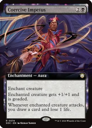 Coercive Impetus (Extended Art) (SOC-074) - Commander: Secrets of Strixhaven