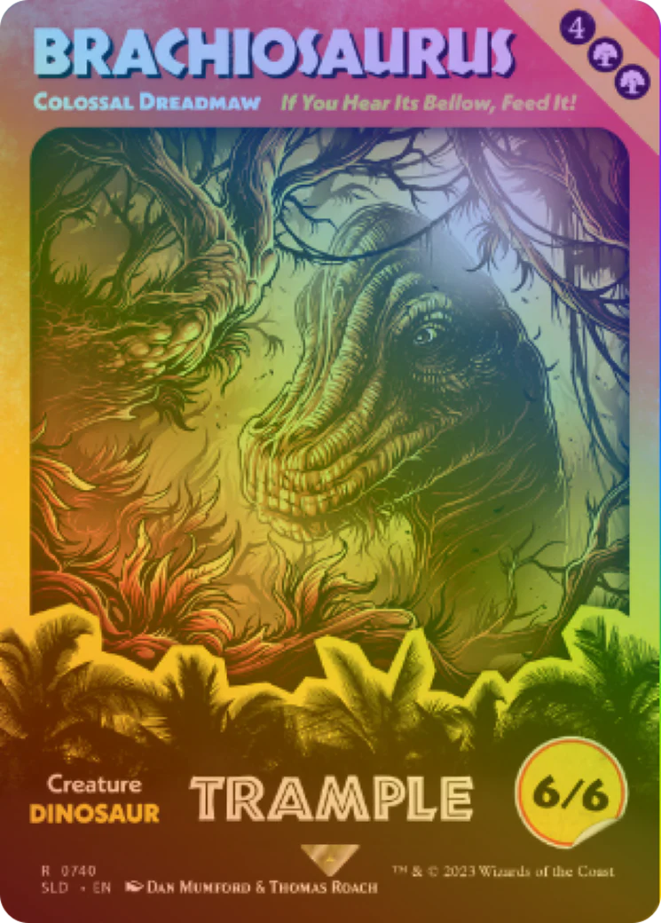 Colossal Dreadmaw (SLD-740) - Secret Lair Drop / Brachiosaurus (Borderless) Foil
