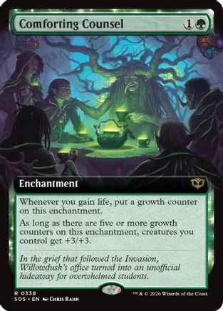 Comforting Counsel (Extended Art) (SOS-338) - Secrets of Strixhaven Foil