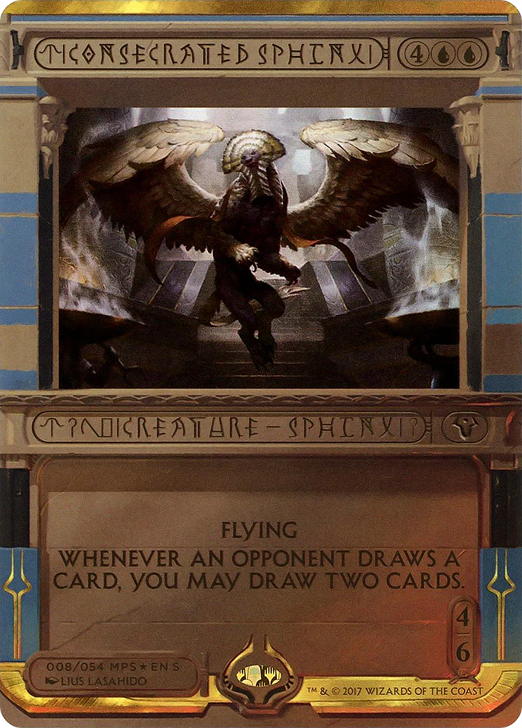 Consecrated Sphinx (MPS2-008) - Amonkhet Invocations (Borderless) Foil