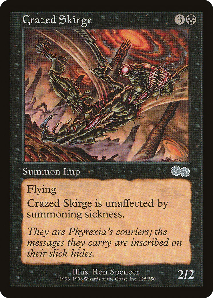 Crazed Skirge (USG-125) - Urza's Saga