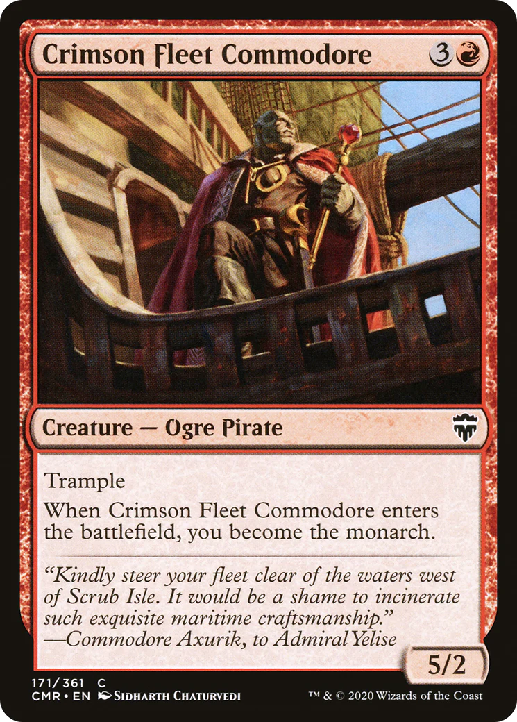 Crimson Fleet Commodore (CMR-171) - Commander Legends Foil