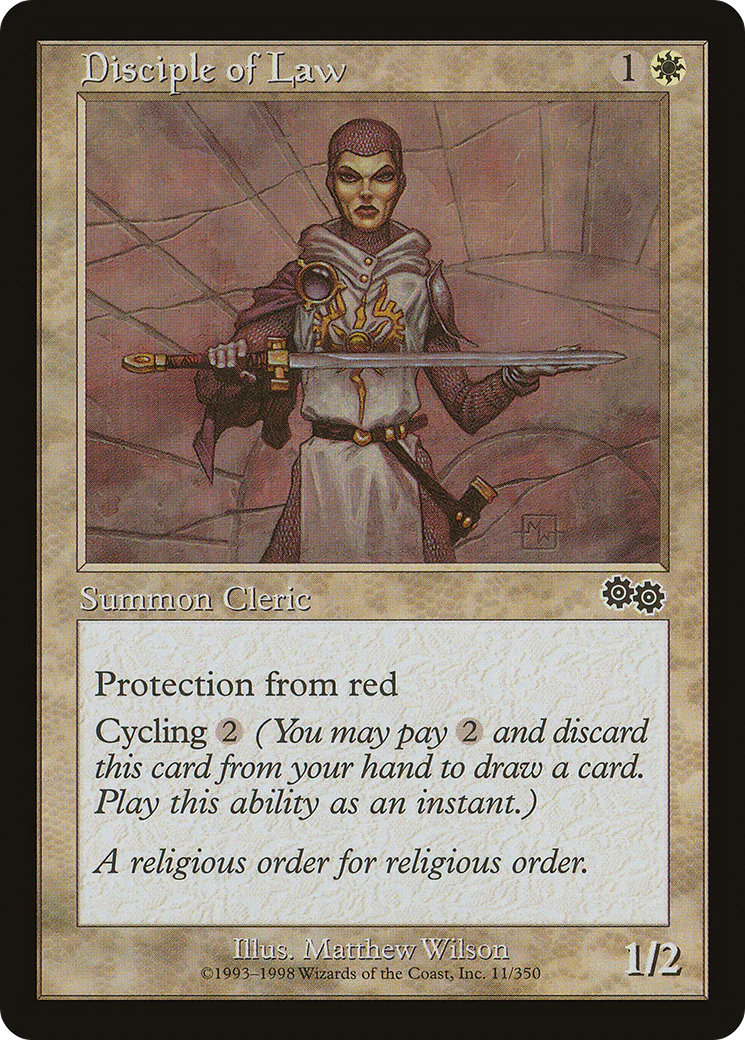 Disciple of Law (USG-011) - Urza's Saga