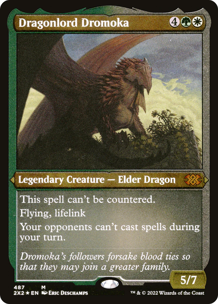 Dragonlord Dromoka (Foil Etched) (2X2-487) - Double Masters 2022 Foil