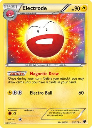 Electrode 033 - Reverse Holofoil Plasma Freeze - Holo Rare