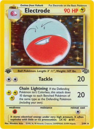 Electrode (2) 002/64 - Unlimited Holofoil Jungle - Holo Rare