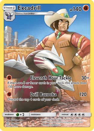 Excadrill (Secret) 246/236 - Holofoil SM Cosmic Eclipse - Secret Rare