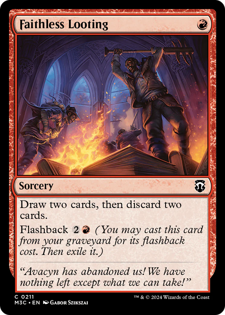 Faithless Looting (M3C-211) - Modern Horizons 3 Commander Foil