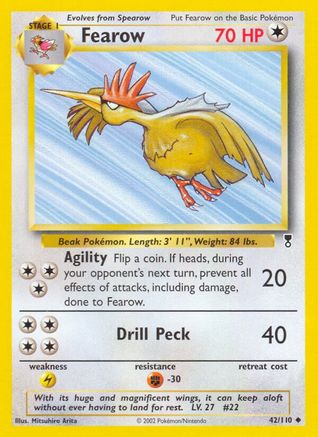 Fearow 042 - Reverse Holofoil Legendary Collection - Uncommon