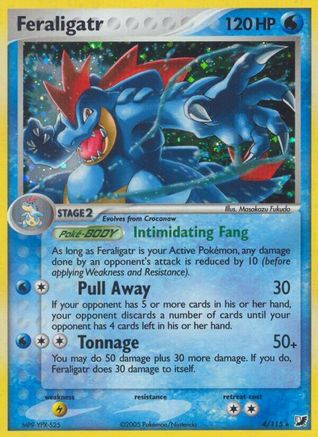Feraligatr 004  - Holofoil Unseen Forces - Holo Rare