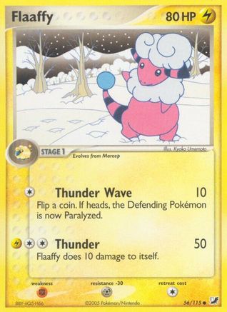 Flaaffy 056/115 - Reverse Holofoil Unseen Forces - Common