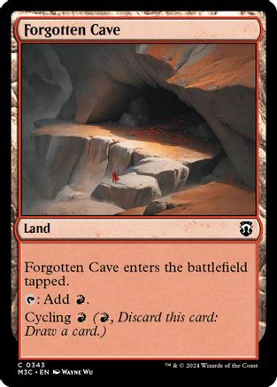 Forgotten Cave (Ripple Foil) (M3C-343) - Modern Horizons 3 Commander Foil