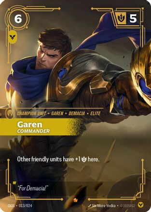 Garen - Commander (013/024) - Origins Proving Grounds Foil