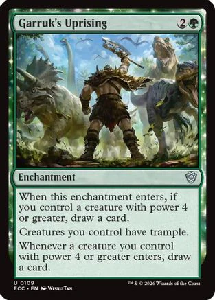 Garruk's Uprising (ECC-109) - Commander: Lorwyn Eclipsed