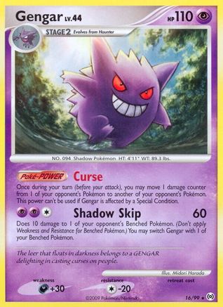 Gengar (16) 016/99 - Reverse Holofoil Arceus - Rare