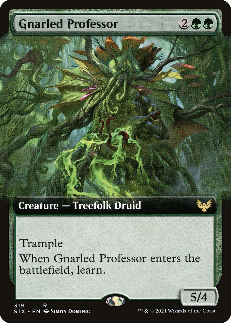 Gnarled Professor (STX-319) - Strixhaven: School of Mages: (Extended Art) Foil
