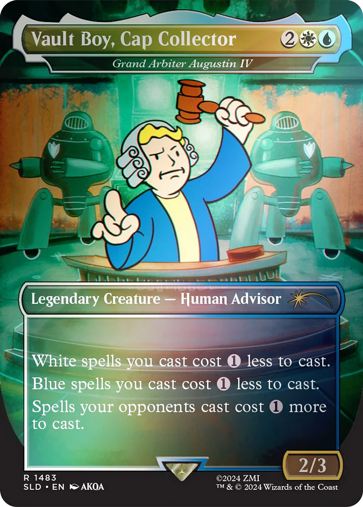 Grand Arbiter Augustin IV (SLD-1483) - Secret Lair Drop / Vault Boy, Cap Collector (Borderless) Foil