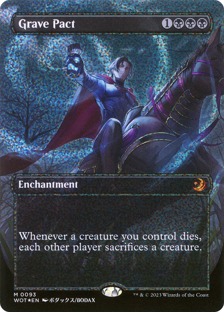 Grave Pact (WOT-093) - Wilds of Eldraine: Enchanting Tales (Borderless) Foil