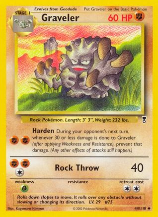 Graveler 044 - Reverse Holofoil Legendary Collection - Uncommon