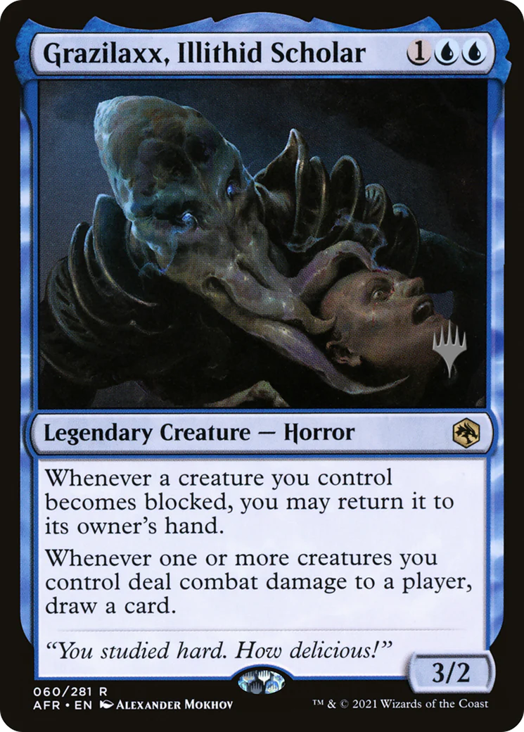 Grazilaxx, Illithid Scholar (PPAFR-060) - Adventures in the Forgotten Realms Promos Foil