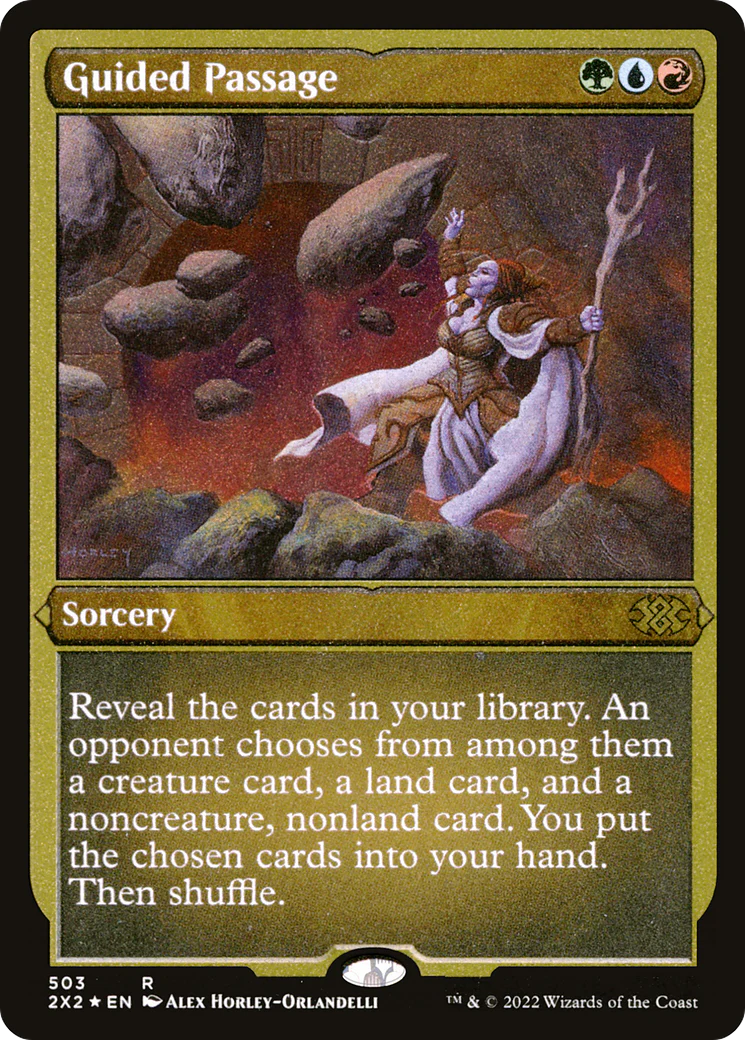 Guided Passage (Foil Etched) (2X2-503) - Double Masters 2022 Foil