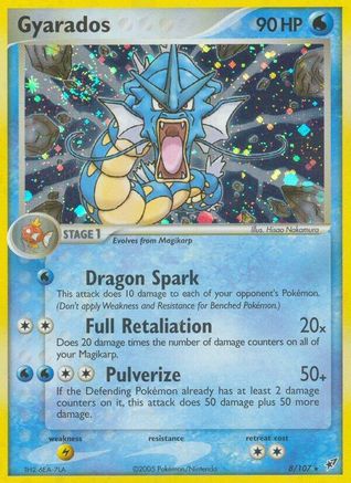 Gyarados 008 - Reverse Holofoil Deoxys - Holo Rare