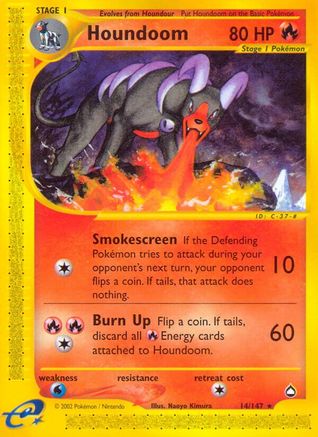 Houndoom (14) 014 Aquapolis - Rare