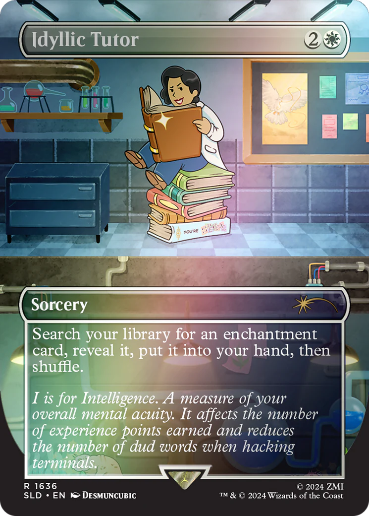 Idyllic Tutor (SLD-1636) - Secret Lair Drop (Borderless) Foil