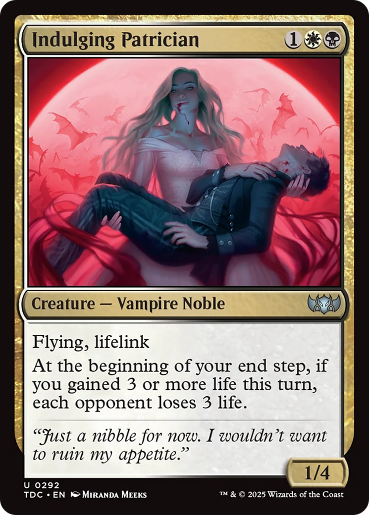 Indulging Patrician (TDC-292) - Commander: Tarkir: Dragonstorm