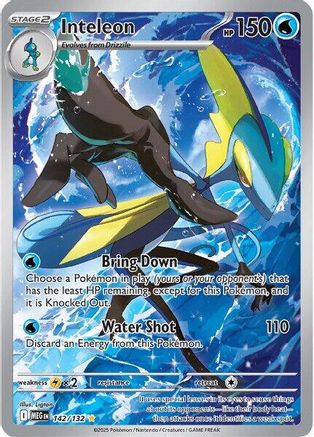 Inteleon 142/132 - Holofoil ME01 Mega Evolution - Shiny Rare
