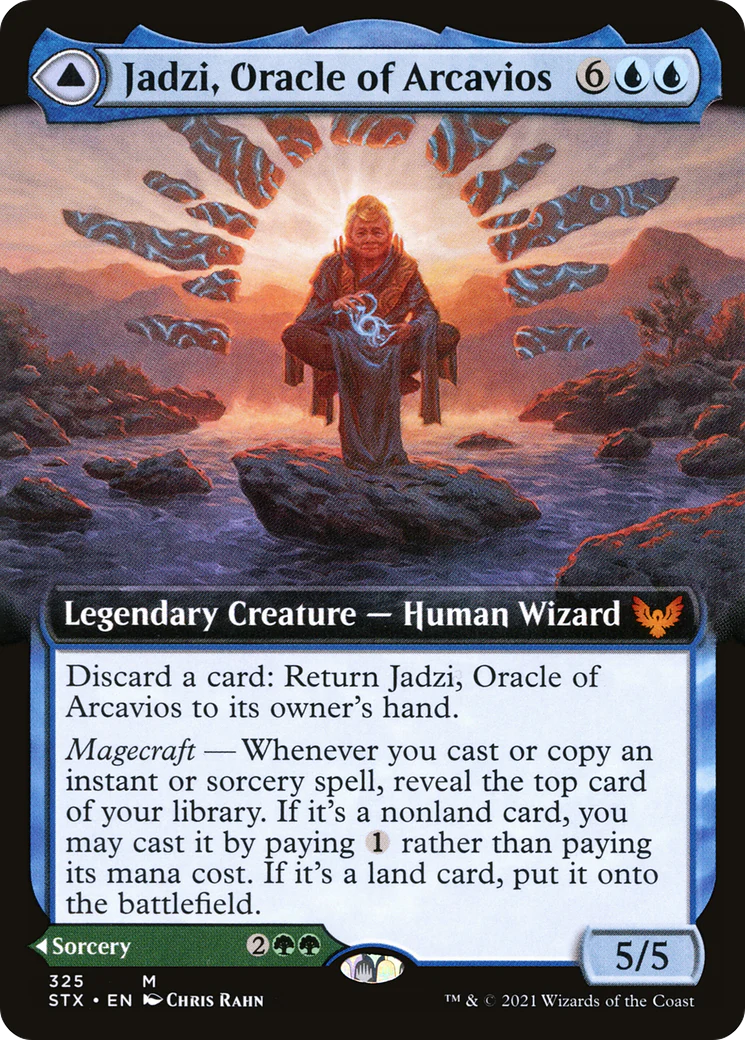 Jadzi, Oracle of Arcavios // Journey to the Oracle (STX-325) - Strixhaven: School of Mages: (Extended Art) Foil - Image 3