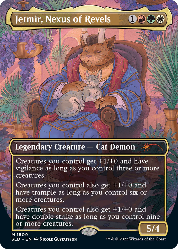 Jetmir, Nexus of Revels // Jetmir, Nexus of Revels (SLD-1555) - Secret Lair Drop (Borderless) - Image 3
