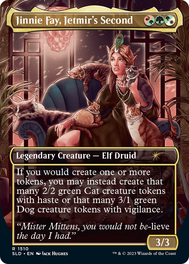Jinnie Fay, Jetmir's Second // Jinnie Fay, Jetmir's Second (SLD-1510) - Secret Lair Drop (Borderless) Foil - Image 2
