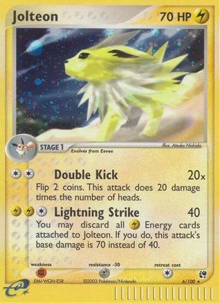 Jolteon 006 - Holofoil Sandstorm - Holo Rare