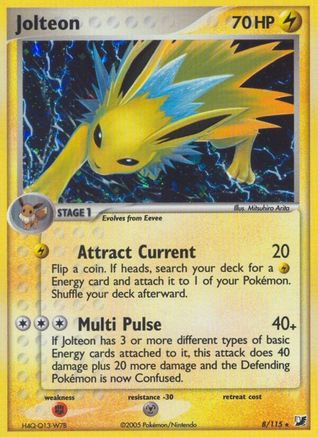 Jolteon 008 - Holofoil Unseen Forces - Holo Rare