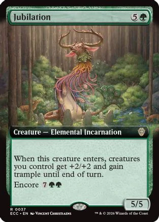 Jubilation (Extended Art) (ECC-037) - Commander: Lorwyn Eclipsed